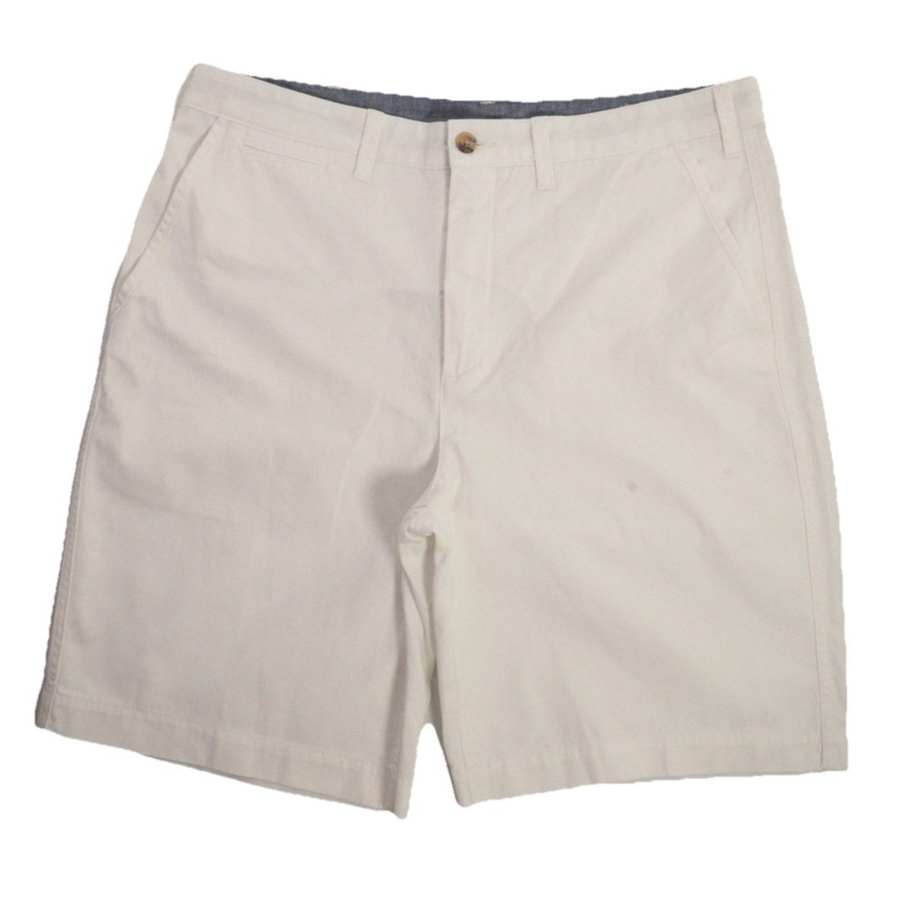 Polo Ralph Lauren Relaxed Fit Shorts White 10" Inseam Chino Bermuda Men 35